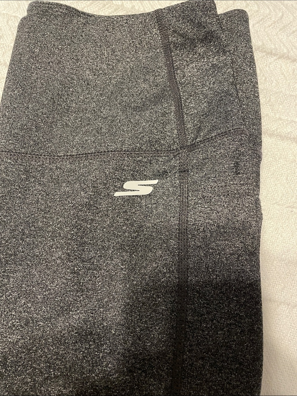 Skechers Women’s Dark Heather Gray Performance Leggings - Picture 2 of 6